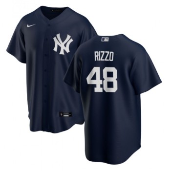 Men's New York Yankees #48 Anthony Rizzo Navy Cool Base Stitched Baseball Jersey Men's New York Yankees #48 Anthony Rizzo Navy Cool Base Stitched Baseball Jersey