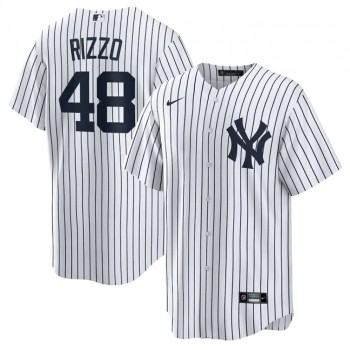 Men's New York Yankees #48 Anthony Rizzo White Cool Base Stitched Baseball Jersey Men's New York Yankees #48 Anthony Rizzo White Cool Base Stitched Baseball Jersey
