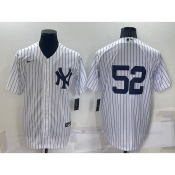 Men's New York Yankees #52 C.C. Sabathia White Cool Base Stitched Jersey Men's New York Yankees #52 C.C. Sabathia White Cool Base Stitched Jersey