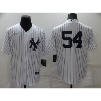 Men's New York Yankees #54 Aroldis Chapman White Cool Base Stitched Baseball Jersey Men's New York Yankees #54 Aroldis Chapman White Cool Base Stitched Baseball Jersey
