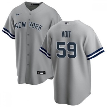 Men's New York Yankees #59 Luke Voit Gray Cool Base Stitched Jersey Men's New York Yankees #59 Luke Voit Gray Cool Base Stitched Jersey