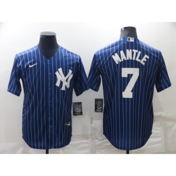 Men's New York Yankees #7 Mickey Mantle Navy Cool Base Stitched Jersey Men's New York Yankees #7 Mickey Mantle Navy Cool Base Stitched Jersey