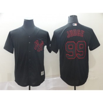 Men's New York Yankees #99 Aaron Judge Black Shadow Cool Base Stitched MLB Jersey Men's New York Yankees #99 Aaron Judge Black Shadow Cool Base Stitched MLB Jersey