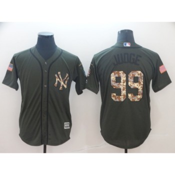 Men's New York Yankees #99 Aaron Judge Green Salute To Service Cool Base Stitched MLB Jersey Men's New York Yankees #99 Aaron Judge Green Salute To Service Cool Base Stitched MLB Jersey