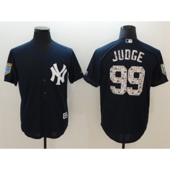 Men's New York Yankees #99 Aaron Judge Navy 2018 Spring Training Cool Base Stitched MLB Jersey Men's New York Yankees #99 Aaron Judge Navy 2018 Spring Training Cool Base Stitched MLB Jersey