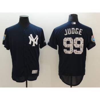 Men's New York Yankees #99 Aaron Judge Navy 2018 Spring Training Flexbase Stitched MLB Jersey Men's New York Yankees #99 Aaron Judge Navy 2018 Spring Training Flexbase Stitched MLB Jersey
