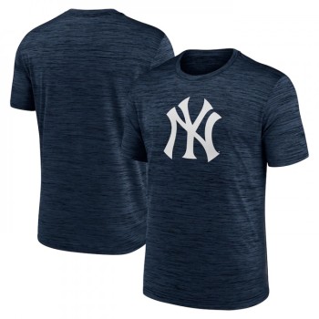 Men's New York Yankees Navy Team Logo Velocity Performance T-Shirt Men's New York Yankees Navy Team Logo Velocity Performance T-Shirt