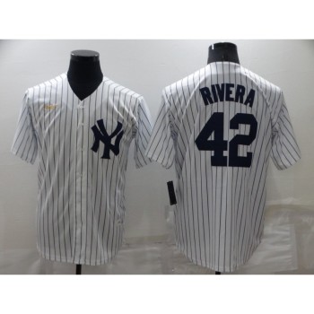 Men's New York Yankees #42 Mariano Rivera White Cool Base Stitched Baseball Jersey Men's New York Yankees #42 Mariano Rivera White Cool Base Stitched Baseball Jersey