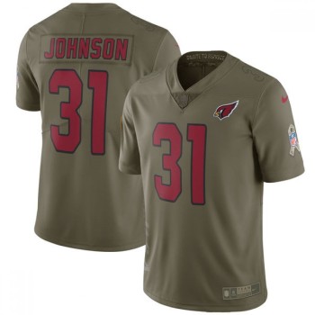 Men's Arizona Cardinals #31 David Johnson Olive Salute To Service Limited Stitched NFL Jersey Men's Arizona Cardinals #31 David Johnson Olive Salute To Service Limited Stitched NFL Jersey