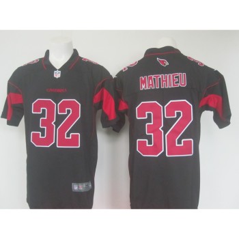 Men's Arizona Cardinals #32 Tyrann Mathieu Black Limited Rush Stitched NFL Jersey