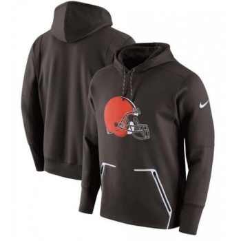 Men's Cleveland Browns Brown Champ Drive Vapor Speed Pullover Hoodie Men's Cleveland Browns Brown Champ Drive Vapor Speed Pullover Hoodie