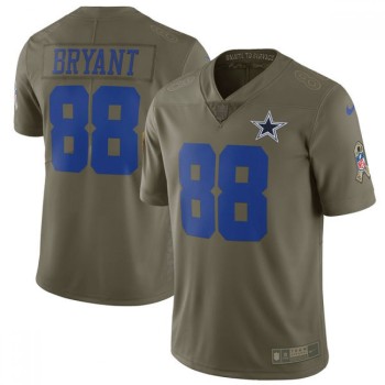 Men's Dallas Cowboys #88 Dez Bryant Olive Salute To Service Limited Stitched NFL Jersey Men's Dallas Cowboys #88 Dez Bryant Olive Salute To Service Limited Stitched NFL Jersey