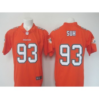Men's Dolphins#93 Ndamukong Suh Orange Limited Rush Stitched NFL Jersey Men's Dolphins#93 Ndamukong Suh Orange Limited Rush Stitched NFL Jersey