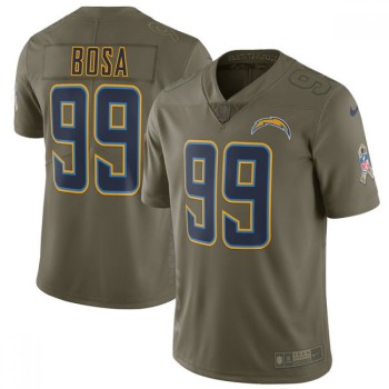Men's Los Angeles Chargers #99 Joey Bosa Olive Salute To Service Limited Stitched NFL Jersey Men's Los Angeles Chargers #99 Joey Bosa Olive Salute To Service Limited Stitched NFL Jersey