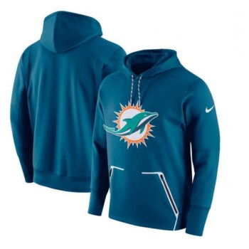 Men's Miami Dolphins Aqua Champ Drive Vapor Speed Pullover Hoodie Men's Miami Dolphins Aqua Champ Drive Vapor Speed Pullover Hoodie