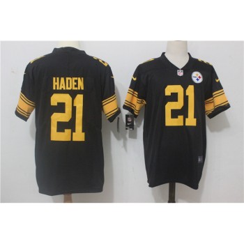 Men's Pittsburgh Steelers #21 Joe Haden Black Limited Rush Stitched NFL Jersey Men's Pittsburgh Steelers #21 Joe Haden Black Limited Rush Stitched NFL Jersey