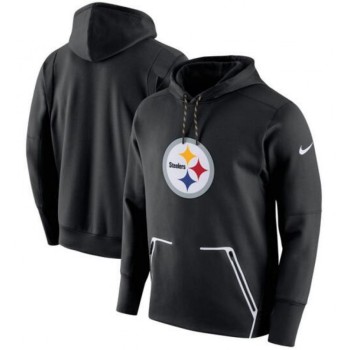 Men's Pittsburgh Steelers Black Champ Drive Vapor Speed Pullover Hoodie Men's Pittsburgh Steelers Black Champ Drive Vapor Speed Pullover Hoodie