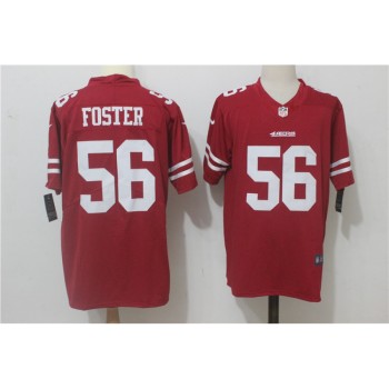 Men's San Francisco 49ers #56 Reuben Foster Red Team Color Stitched NFL Vapor Untouchable Limited Jersey