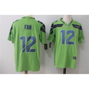 Men's Seattle Seahawks #12 Fan Green Stitched NFL Vapor Untouchable Limited Jersey