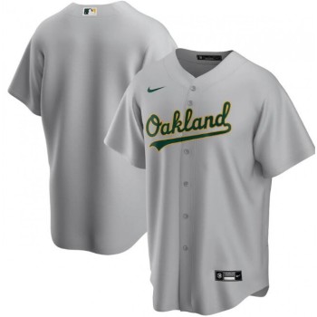 Men's Oakland Athletics Blank Grey Cool Base Stitched Jersey Men's Oakland Athletics Blank Grey Cool Base Stitched Jersey