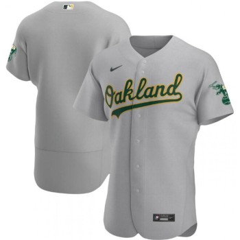 Men's Oakland Athletics Blank Grey Flex Base Stitched Jersey Men's Oakland Athletics Blank Grey Flex Base Stitched Jersey