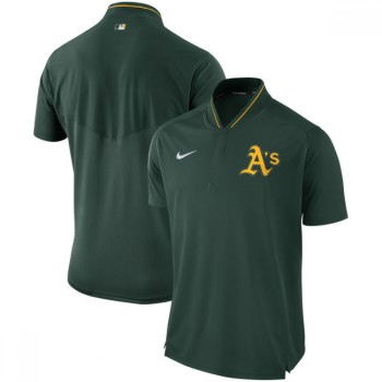 Men's Oakland Athletics Green Authentic Collection Elite Performance Polo Men's Oakland Athletics Green Authentic Collection Elite Performance Polo