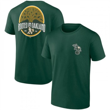 Men's Oakland Athletics Green Iconic Bring It T-Shirt Men's Oakland Athletics Green Iconic Bring It T-Shirt