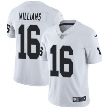 Men's Oakland Raiders #16 Tyrell Williams White Vapor Untouchable Limited Stitched NFL Jersey Men's Oakland Raiders #16 Tyrell Williams White Vapor Untouchable Limited Stitched NFL Jersey