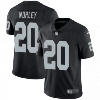 Men's Oakland Raiders #20 Daryl Worley Black Vapor Untouchable Limited Stitched NFL Jersey Men's Oakland Raiders #20 Daryl Worley Black Vapor Untouchable Limited Stitched NFL Jersey