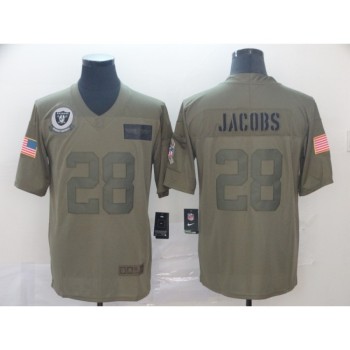 Men's Oakland Raiders #28 Josh Jacobs 2019 Camo Salute To Service Limited Stitched NFL Jersey Men's Oakland Raiders #28 Josh Jacobs 2019 Camo Salute To Service Limited Stitched NFL Jersey