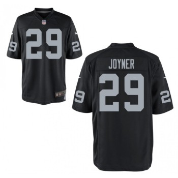 Men's Oakland Raiders #29 LaMarcus Joyner Black Limited NFL Stitched Jersey Men's Oakland Raiders #29 LaMarcus Joyner Black Limited NFL Stitched Jersey