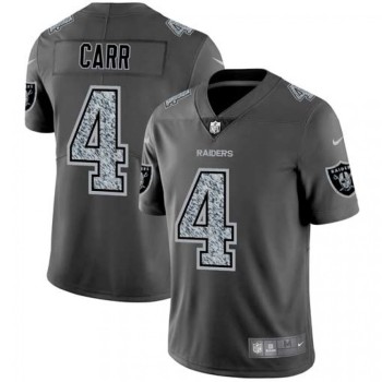 Men's Oakland Raiders #4 Derek Carr 2019 Gray Fashion Static Limited Stitched NFL Jersey Men's Oakland Raiders #4 Derek Carr 2019 Gray Fashion Static Limited Stitched NFL Jersey
