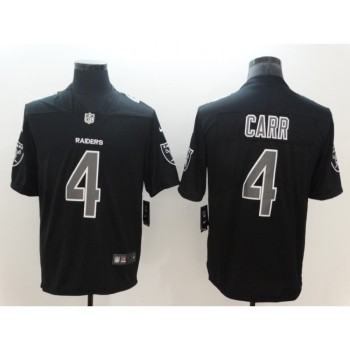 Men's Oakland Raiders #4 Derek Carr Black 2018 Impact Limited Stitched NFL Jersey Men's Oakland Raiders #4 Derek Carr Black 2018 Impact Limited Stitched NFL Jersey