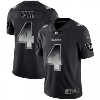 Men's Oakland Raiders #4 Derek Carr Black 2019 Smoke Fashion Limited Stitched NFL Jersey Men's Oakland Raiders #4 Derek Carr Black 2019 Smoke Fashion Limited Stitched NFL Jersey