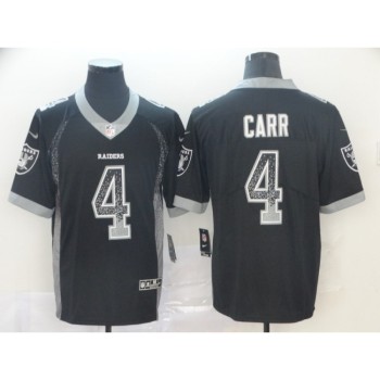Men's Oakland Raiders #4 Derek Carr Black Drift Fashion Color Rush Limited Stitched NFL Jersey Men's Oakland Raiders #4 Derek Carr Black Drift Fashion Color Rush Limited Stitched NFL Jersey