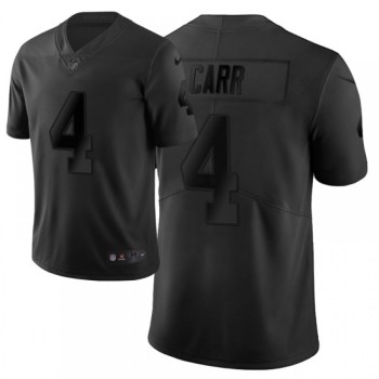 Men's Oakland Raiders #4 Derek Carr Black Vapor City Edition Limited Stitched NFL Jersey Men's Oakland Raiders #4 Derek Carr Black Vapor City Edition Limited Stitched NFL Jersey