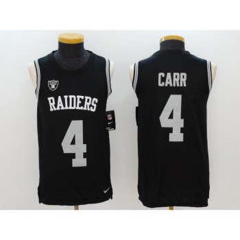 Men's Oakland Raiders #4 Derek Carr Black Vapor Untouchable Player Limited Jersey Men's Oakland Raiders #4 Derek Carr Black Vapor Untouchable Player Limited Jersey