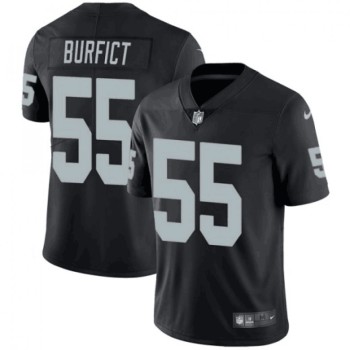 Men's Oakland Raiders #55 Vontaze Burfict Black Vapor Untouchable Limited Stitched NFL Jersey Men's Oakland Raiders #55 Vontaze Burfict Black Vapor Untouchable Limited Stitched NFL Jersey