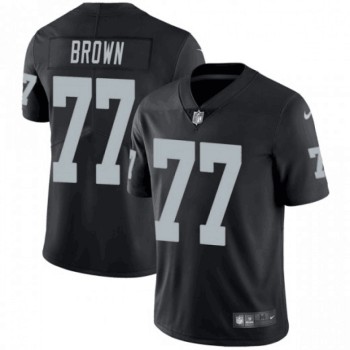 Men's Oakland Raiders #77 Trent Brown Black Vapor Untouchable Limited Stitched NFL Jersey Men's Oakland Raiders #77 Trent Brown Black Vapor Untouchable Limited Stitched NFL Jersey
