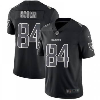 Men's Oakland Raiders #84 Antonio Brown Black Impact Limited Stitched NFL Jersey Men's Oakland Raiders #84 Antonio Brown Black Impact Limited Stitched NFL Jersey