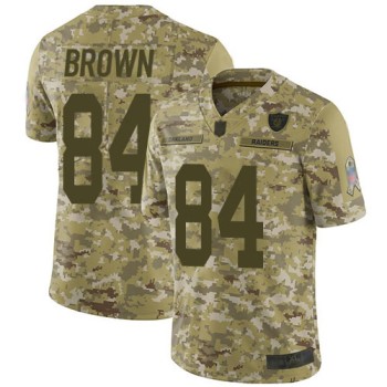 Men's Oakland Raiders #84 Antonio Brown Camo Salute To Service Stitched NFL Jersey Men's Oakland Raiders #84 Antonio Brown Camo Salute To Service Stitched NFL Jersey