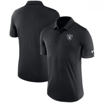 Men's Oakland Raiders Black Evergreen Polo Men's Oakland Raiders Black Evergreen Polo