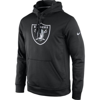 Men's Oakland Raiders Black Practice Performance Pullover Hoodie Men's Oakland Raiders Black Practice Performance Pullover Hoodie
