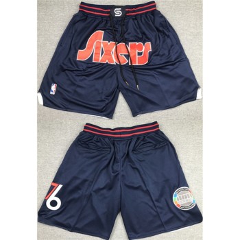 Men's Philadelphia 76ers Navy Shorts (Run Small) Men's Philadelphia 76ers Navy Shorts (Run Small)