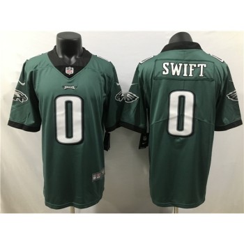 Men's Philadelphia Eagles #0 D'Andre Swift Green 2023 Draft Vapor Limited Stitched Football Jersey Men's Philadelphia Eagles #0 D'Andre Swift Green 2023 Draft Vapor Limited Stitched Football Jersey