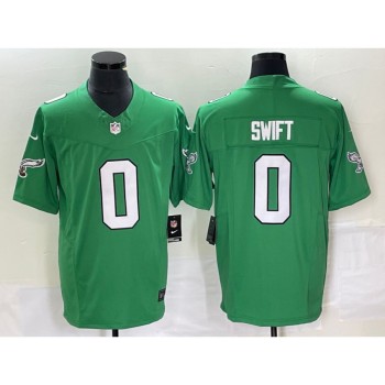 Men's Philadelphia Eagles #0 D'andre Swift Green 2023 F.U.S.E. Vapor Untouchable Stitched Football Jersey Men's Philadelphia Eagles #0 D'andre Swift Green 2023 F.U.S.E. Vapor Untouchable Stitched Football Jersey