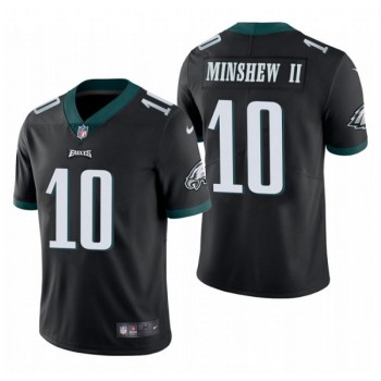 Men's Philadelphia Eagles #10 Gardner Minshew II Black Vapor Untouchable Limited Stitched Jersey Men's Philadelphia Eagles #10 Gardner Minshew II Black Vapor Untouchable Limited Stitched Jersey