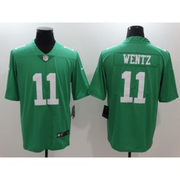 Men's Philadelphia Eagles #11 Carson Wentz Green Vapor Untouchable Player Limited Jersey Men's Philadelphia Eagles #11 Carson Wentz Green Vapor Untouchable Player Limited Jersey
