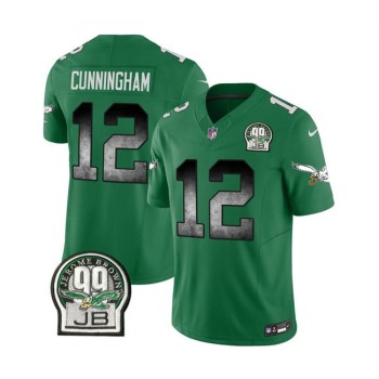 Men's Philadelphia Eagles #12 Randall Cunningham Green 2023 F.U.S.E. Throwback Vapor Untouchable Limited Stitched Football Jersey Men's Philadelphia Eagles #12 Randall Cunningham Green 2023 F.U.S.E. Throwback Vapor Untouchable Limited Stitched Football Jersey