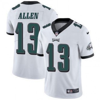 Men's Philadelphia Eagles #13 Devon Allen White Vapor Untouchable Limited Stitched Jersey Men's Philadelphia Eagles #13 Devon Allen White Vapor Untouchable Limited Stitched Jersey